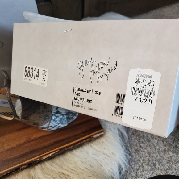 Jimmy Choo Timbus 100 Snakeskin Pump - Picture 4 of 6